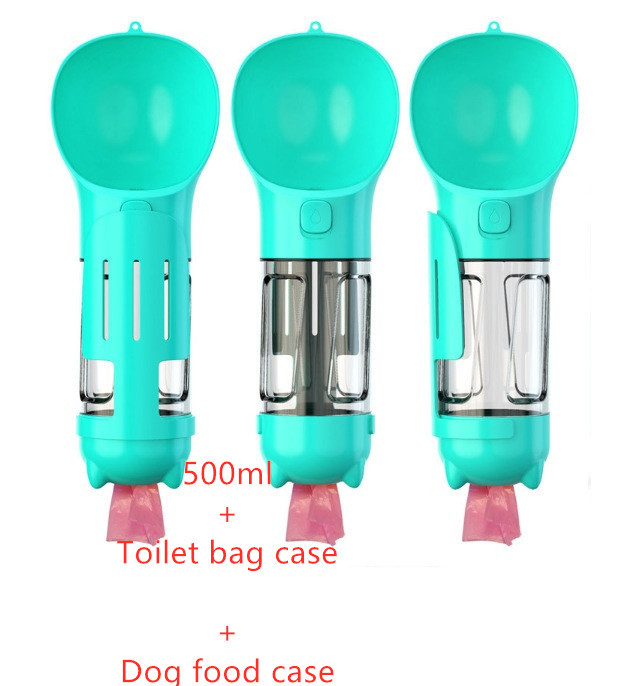 Pet Water Bottle Feeder Bowl Garbage Bag Storage Portable Pet Outdoor Travel 3 In 1 Dog Water Bottle - Image 9