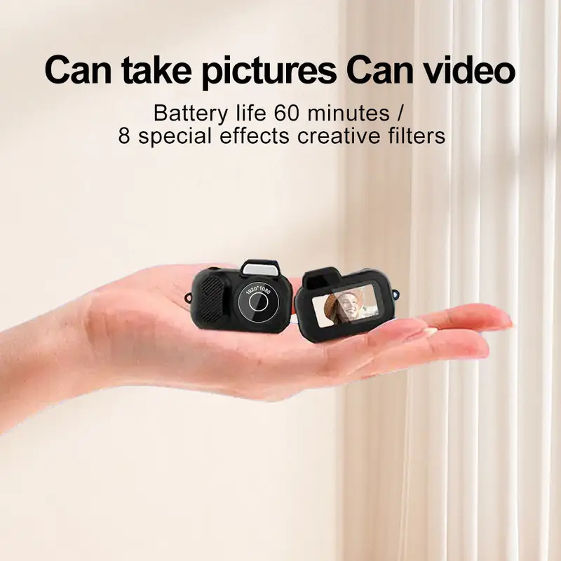 Key Chain Mini Camera -Micro Video Camera With 32GB SD Card & Card Reader, Mini DV DVR Camcorder 1080P, Pocket Wearable, Small Video Camera, For Students Kids - Image 2