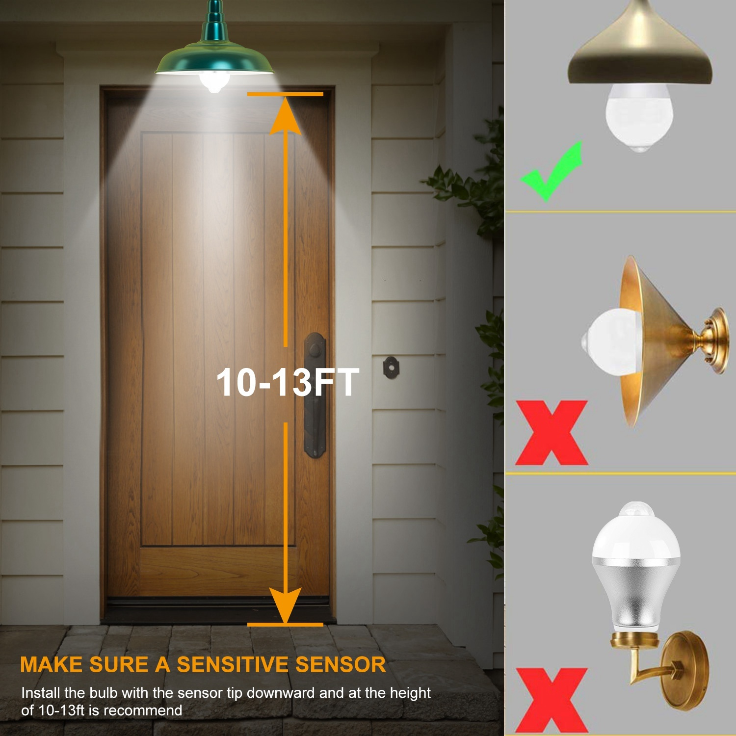 E27 Motion Sensor Light Bulb 9W 6500K Dusk To Dawn Automatic On-Off LED Light Bulb Indoor Outdoor Use - Image 7