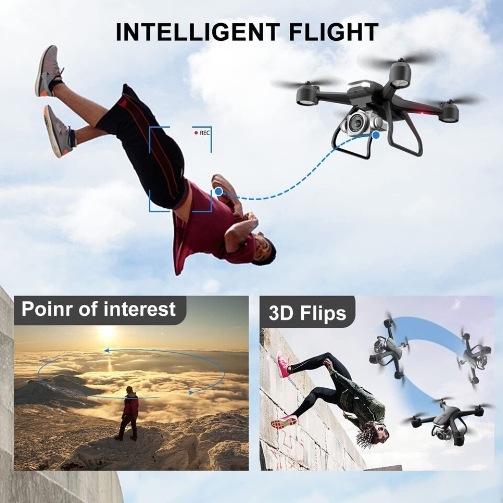 V14 Professional Drone 6K HD Dual Camera Wifi FPV Portable RC Quadcopter 2 BATTERY,Drones Suitable For Adults & Beginners.Logistics Is Randomly Sent By UPS,USPS,Self-pickup. - Image 2