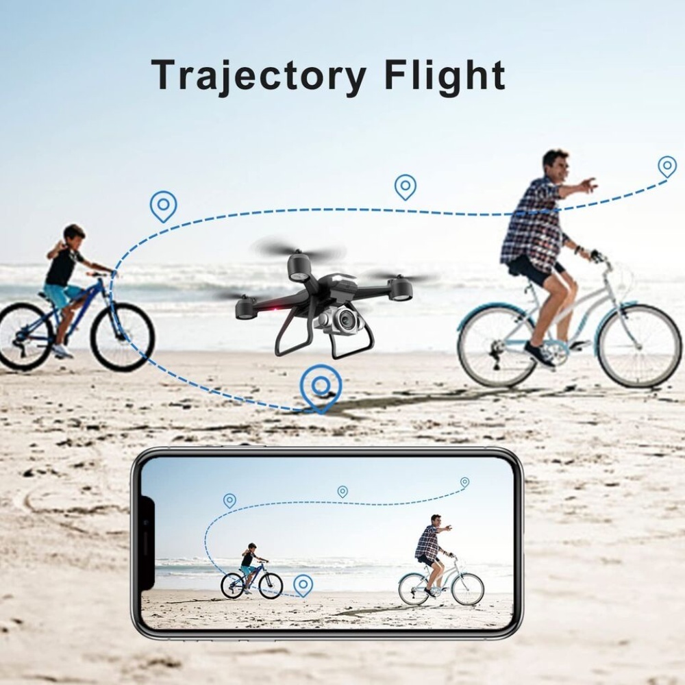 V14 Professional Drone 6K HD Dual Camera Wifi FPV Portable RC Quadcopter 2 BATTERY,Drones Suitable For Adults & Beginners.Logistics Is Randomly Sent By UPS,USPS,Self-pickup. - Image 4